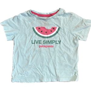 Patagonia light blue t-shirt (6-12M)